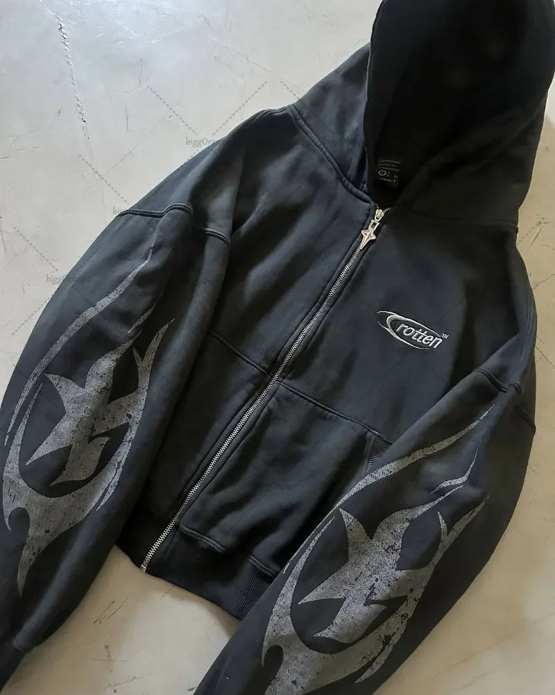 BLACKWARD TRENDY 𝄋 ZIP HODDIE