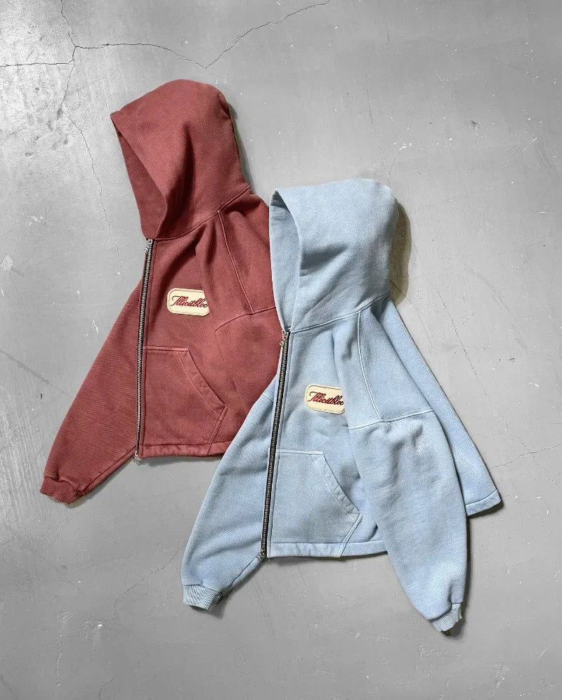 BLACKWARD YRN ❈ ZIP HODDIE