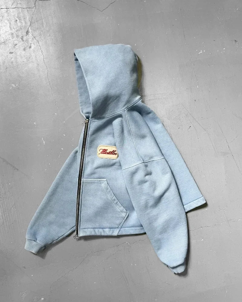 BLACKWARD YRN ❈ ZIP HODDIE