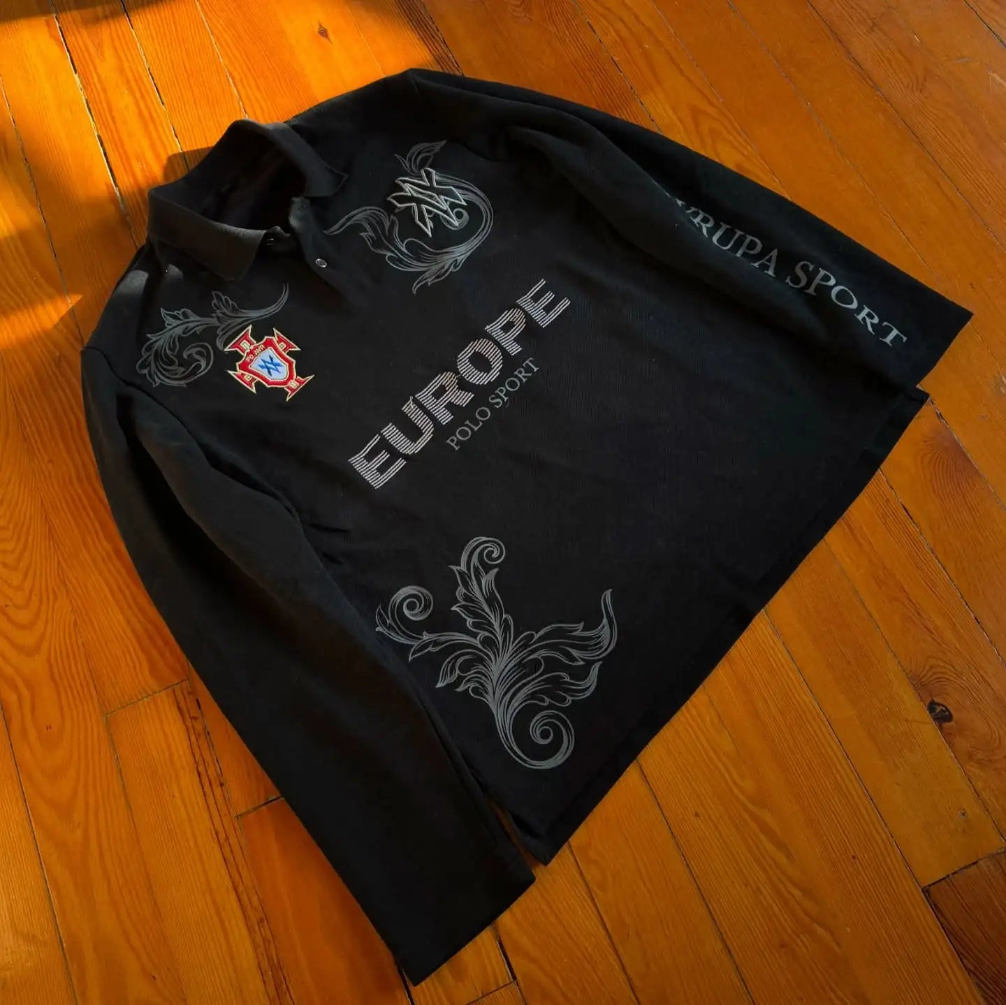 Blackward Knis Retro Long Polo Shirt Y2k