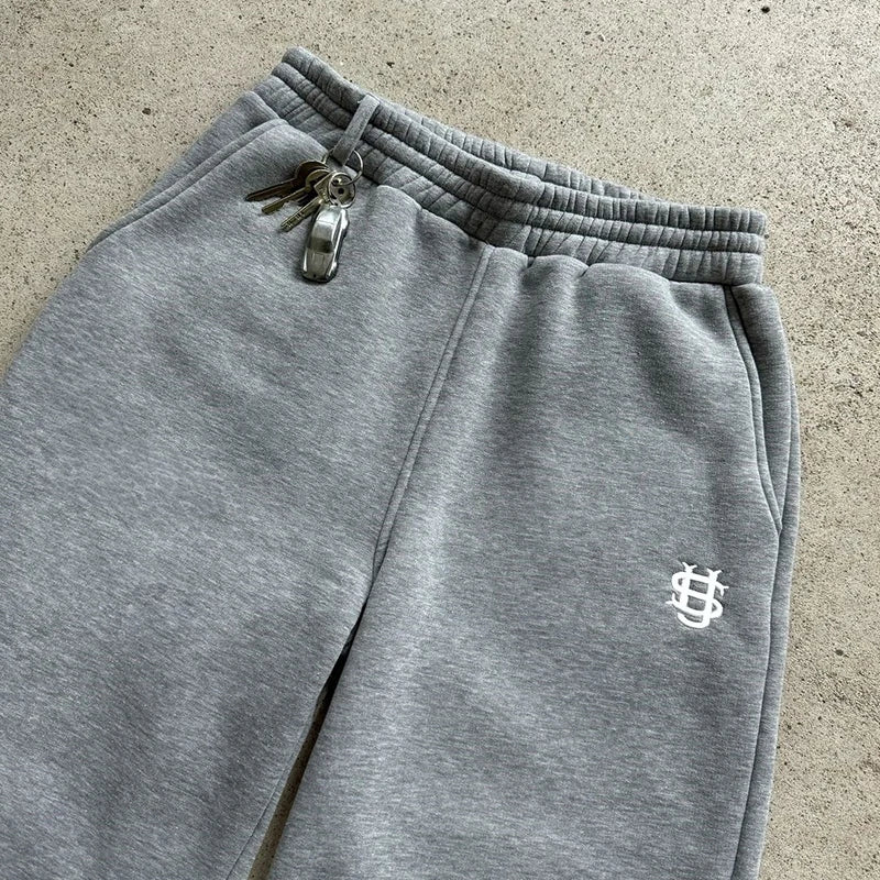 Autumn Drawstring Zipper Sweatpants