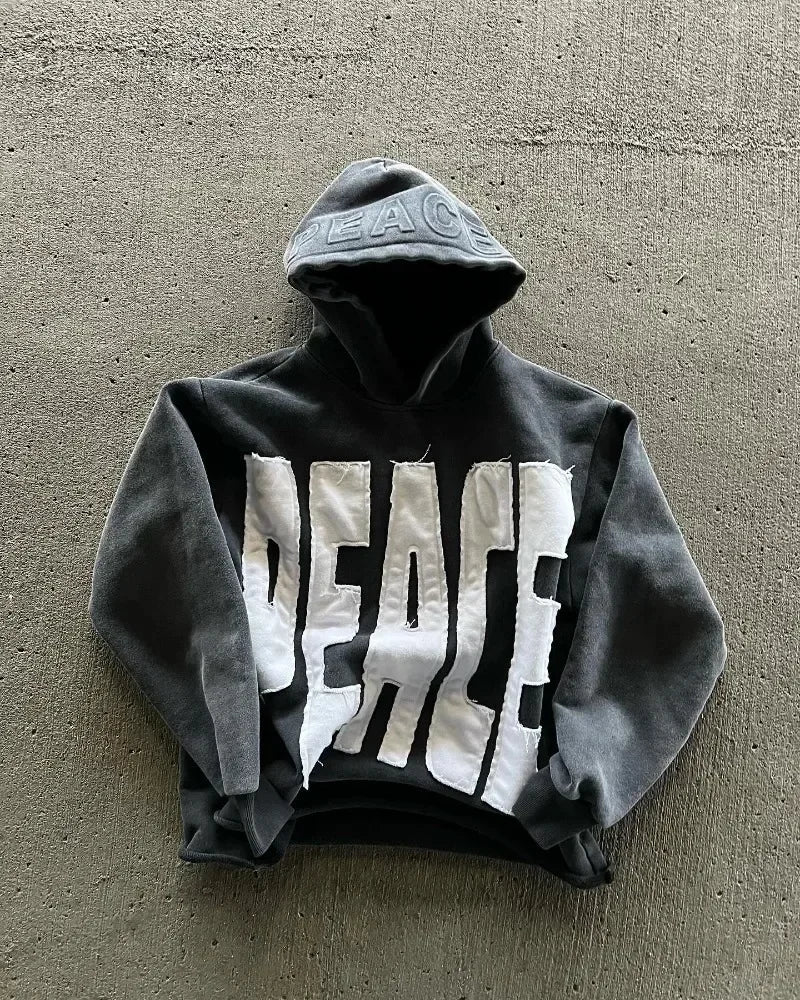 Blackward Peace Lumen Hoodie for Men Y2k Goth