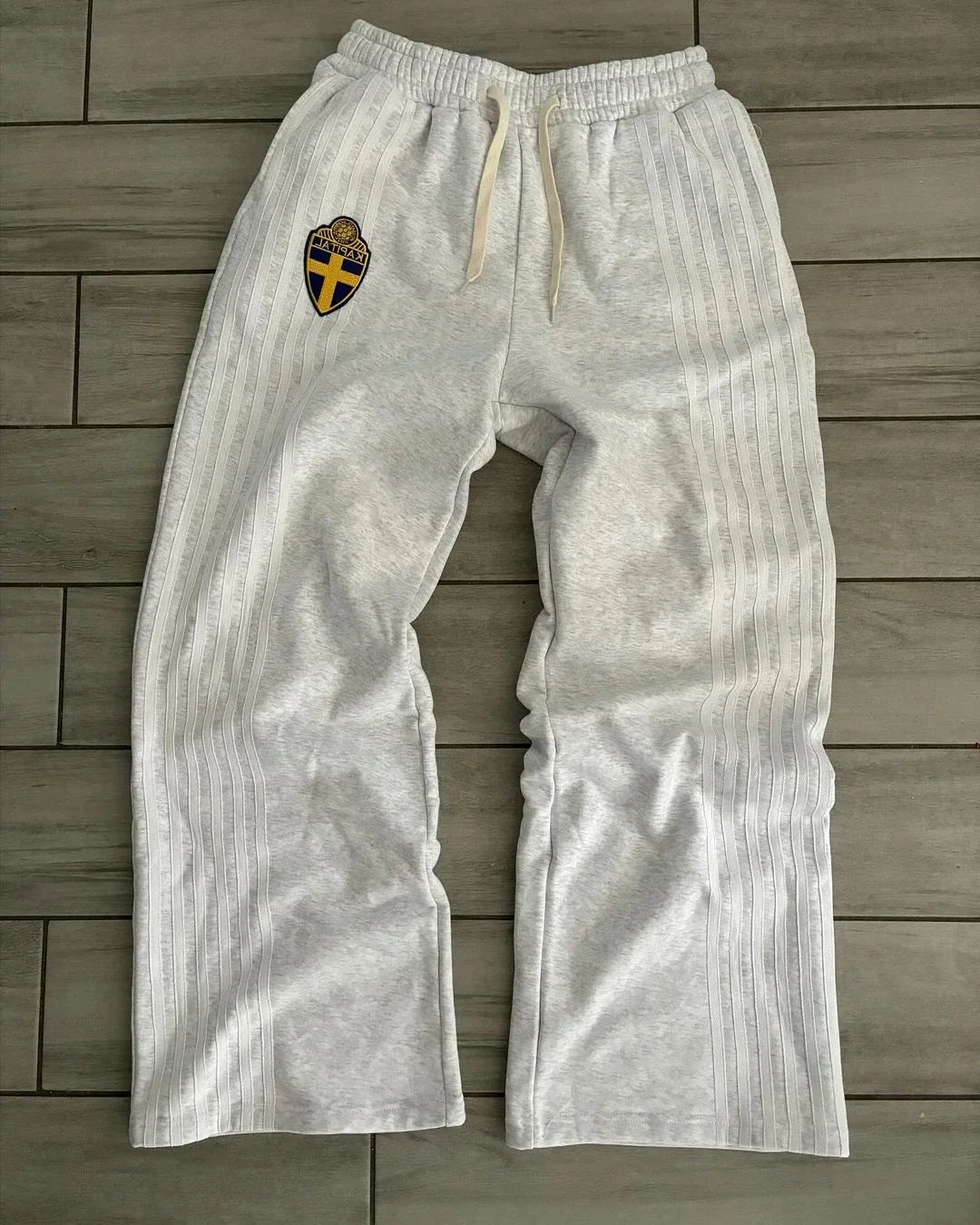 Y2K Zip Hooded Sweatpants Set Men Two Piece