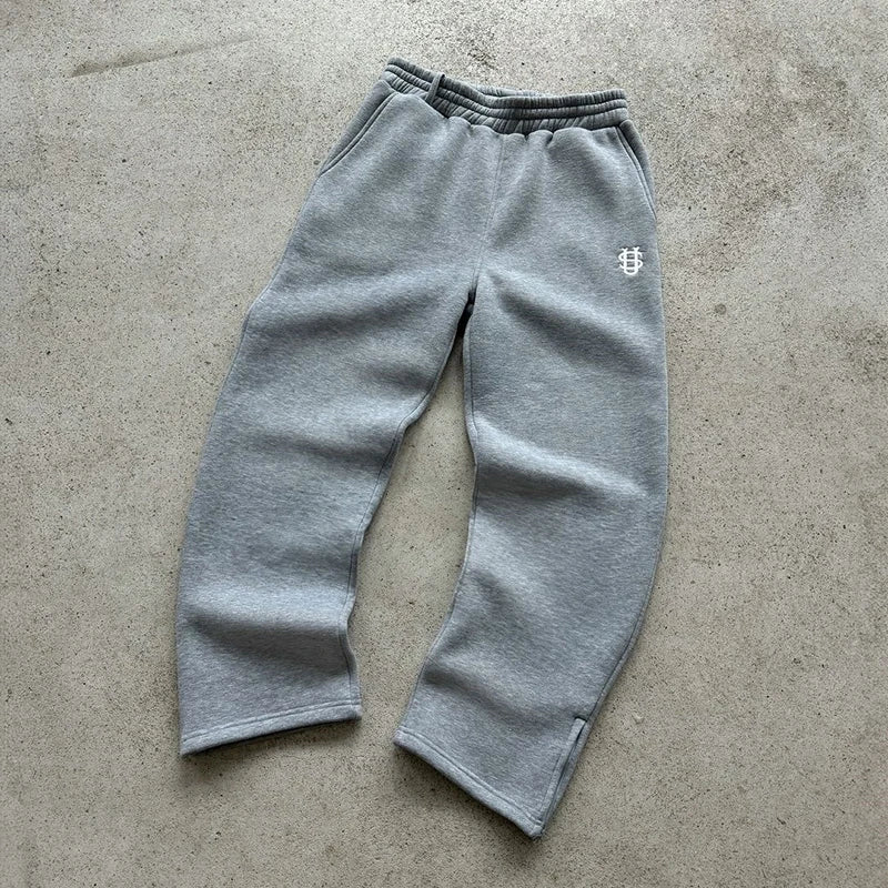 Autumn Drawstring Zipper Sweatpants